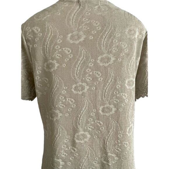 Beige brocade blouse by Pink Collection size PL. - Picture 7 of 8